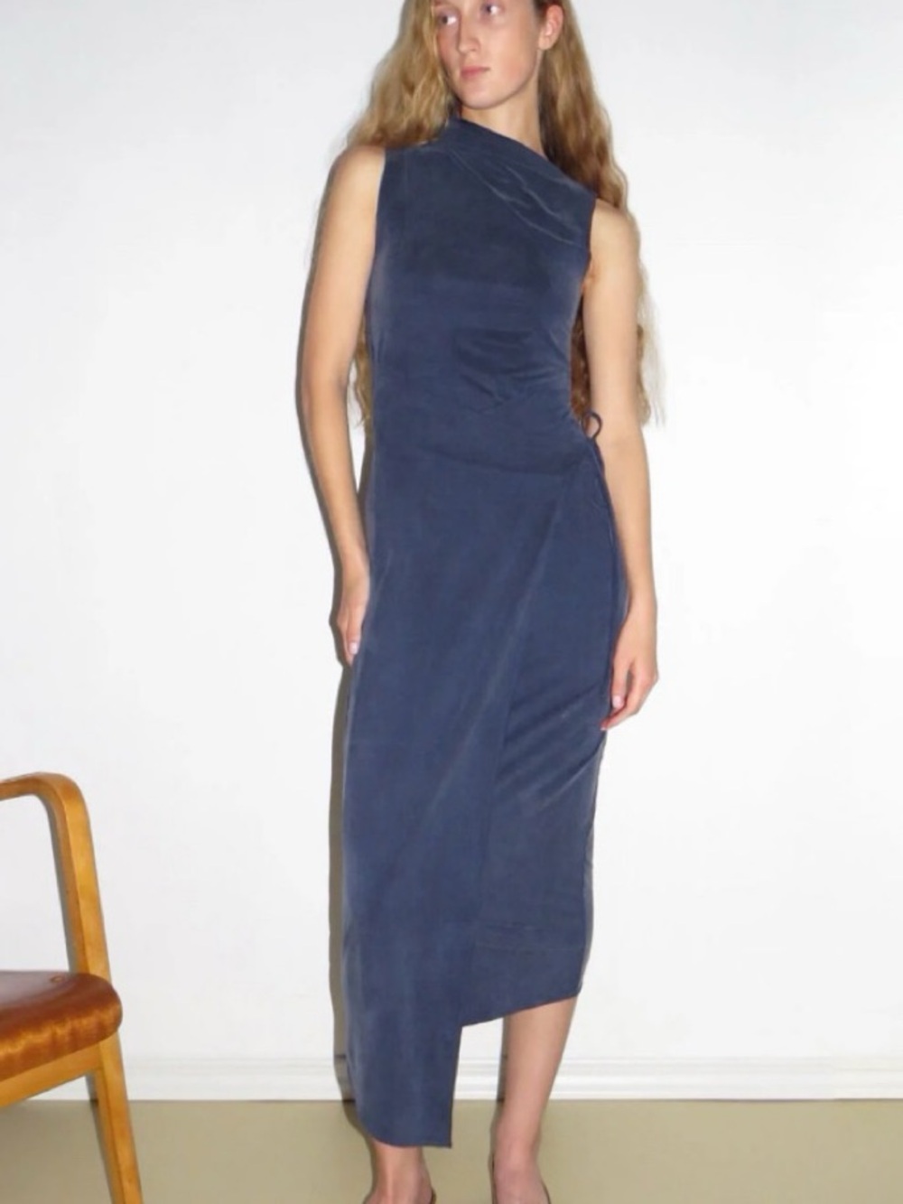 Paloma Wool Betty Dress in Navy no 1092